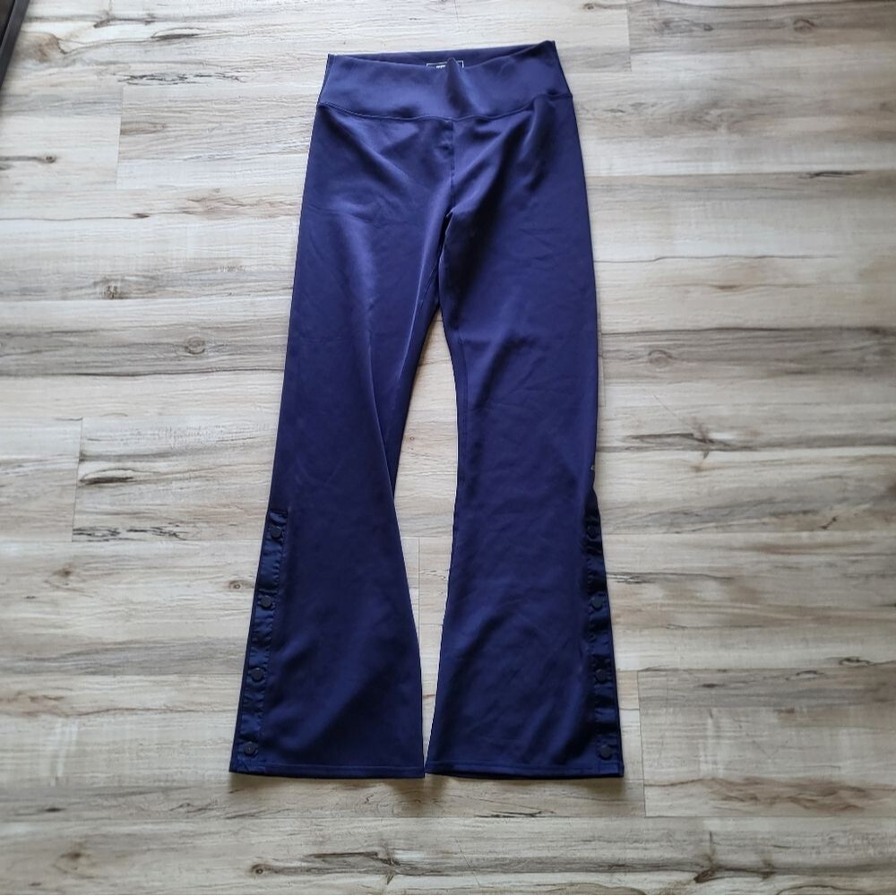Echt Snap Side Purple Flare Leg Leggings Pants Y2K 00s Sz 3X Trackpants